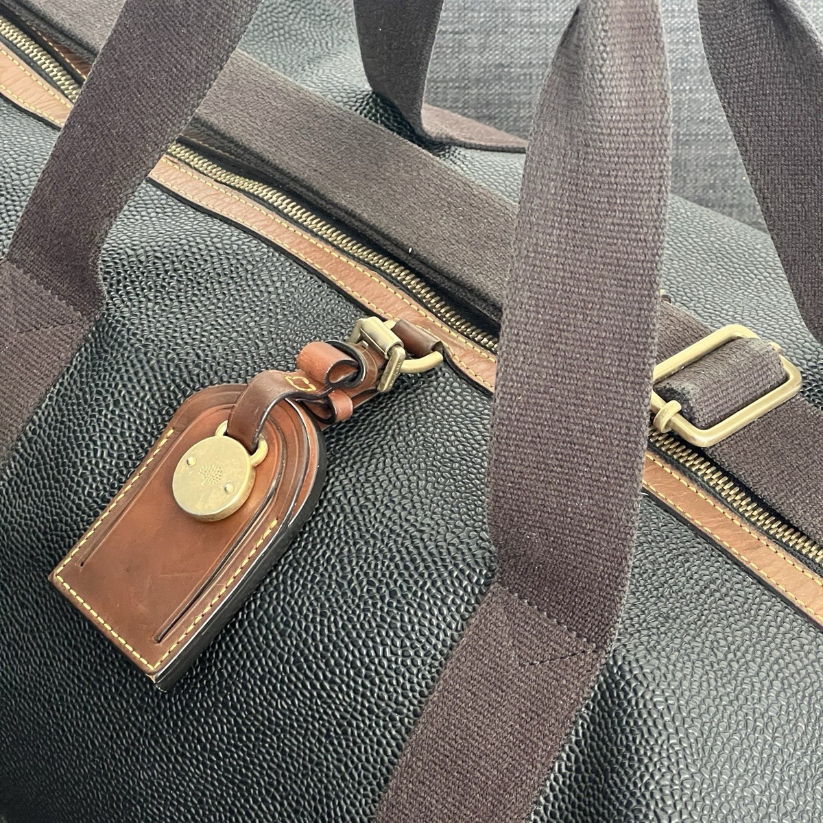 Mulberry Heritage Medium Clipper Luggage Gym Duffle Bag