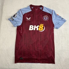 Castore Aston Villa FC Home Football Jersey Sanson Men's Small Blue Red