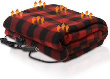 Heated Car Blanket, 12-Volt Electric Blanket for Car, Truck, SUV