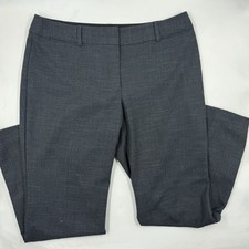 LOFT Pants Womens 12P Gray Julie Trouser Straight Dress Pockets Workwear