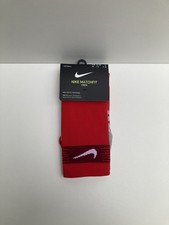 Nike MatchFit Crew Sock Size UK 2-5 Football Training Gym Socks Red Unisex New