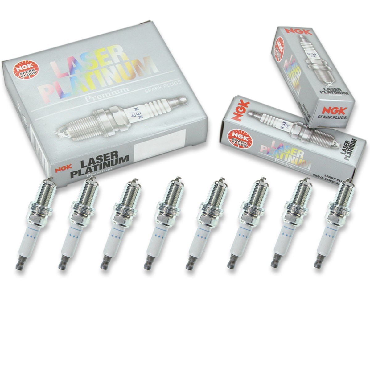 8 pcs NGK Laser Platinum Spark Plugs for 2007-2012 Audi A8 Quattro 4.2L V8 uq
