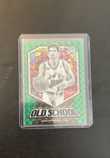 2019-20 Panini Mosaic - Old School John Stockton #5 Green Mosaic Prizm