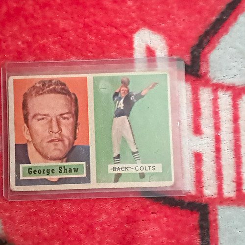 George Shaw #115 1957 Topps card