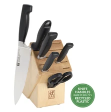ZWILLING Four Star Eco 7-pc, Knife block set, natural