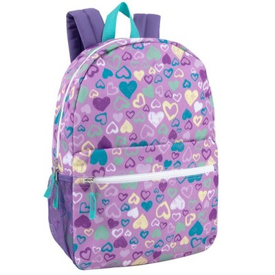Mädchen Love Heart Print Rucksack Schultasche Backpack Kinder