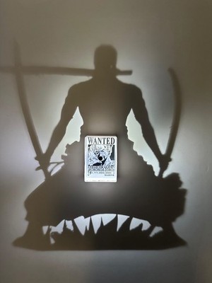 Roronoa Zoro Shadow Wall Lamp - One Piece  Wanted  Series Silhouette Night Light