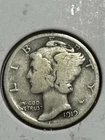 1919-d Mercury Dime, Better Date, 99c Shipping