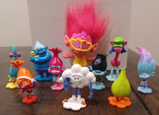 Lot of 10 Dreamworks Trolls Movie Figures DWA/Mcdonald s Party Poppy