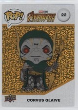 2023 Upper Deck Funko Pop Marvel Infinity Saga Gold Glitter Corvus Glaive 02l5
