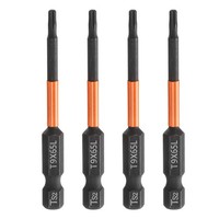 "4Er-Set T9 Torx-Bits FüR Schraubendreher, 6,6 Cm, 1/4\" Sechskant Magnetisch"