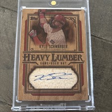 2025 Topps Heavy Lumber Auto Bat Relic Kyle Schwarber Phillies!! SSP! Game Used!