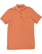 IZOD Mens Polo Shirt Small Orange Cotton BJ09
