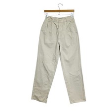 Vintage Esprit High Waist Mom Pants Size 9 10 Cream Cotton Twill Pleated 80s 90s