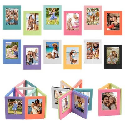 Magnet Bilderrahmen Set Mini Fotorahmen Collage Fotomagnete Kühlschrank 12 Stück