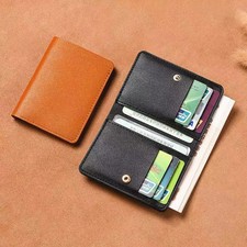 Light Thin Card Bag With Two Fold Buckle Small Wallet Portable Bank Card Driver'