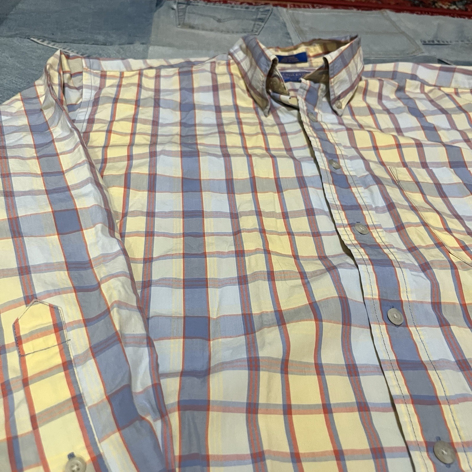 Pendleton Plaid Long Sleeve Button Large - image 5