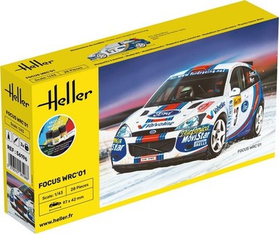 Heller 56196 1:43 STARTER KIT Focus WRC'01 Bausatz