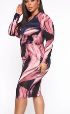 Fashion Nova Women's Artistic Side Midi Dress Size XS