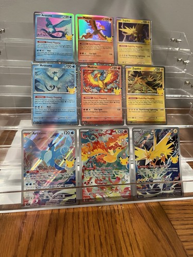 Pokémon 30th Celebration LEGENDARY BIRDS IR, promo, base Zapdos Moltres ...