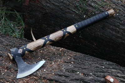 HatchetCustom handMade carbon steel Blade Tomahawk/ Viking axe W/L/Sheath HB-464