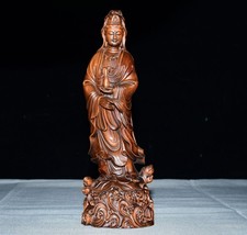 Exquisite Small Leaf Boxwood Drip Guanyin Ornament