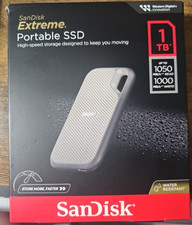 SanDisk 1TB Extreme External Portable SSD Up to 1050MB/s USB-C USB 3.2 Gen 2 SDS