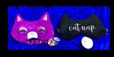 Set Of 2 Character U-style Plush,Padded,Reversible sleep masks,CAT  CATNAP