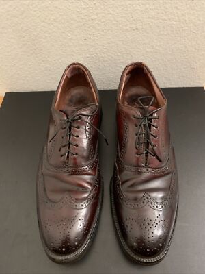 Bostonian Crown Windsor Shell Cordovan Wingtips Shoes Men's 10.5 A