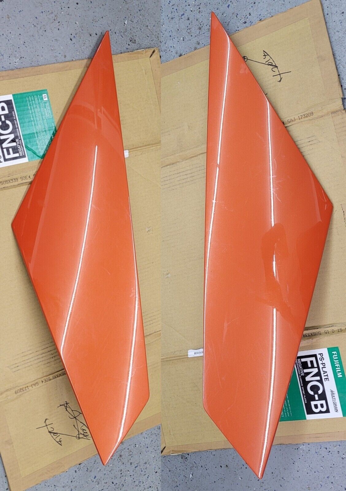 LAMBORGHINI AVENTADOR FACTORY SPOILER WING BAT SIDE REPLICA KIT CAR CARBON FIBER