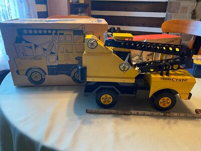 Vtg Mighty Tonka Mobile Crane Toy Truck Orig Box 3940 Steel 1960's