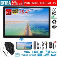 15.4"inch Digital Television Car Portable HD TV 1080P TFT LED 12V Player A