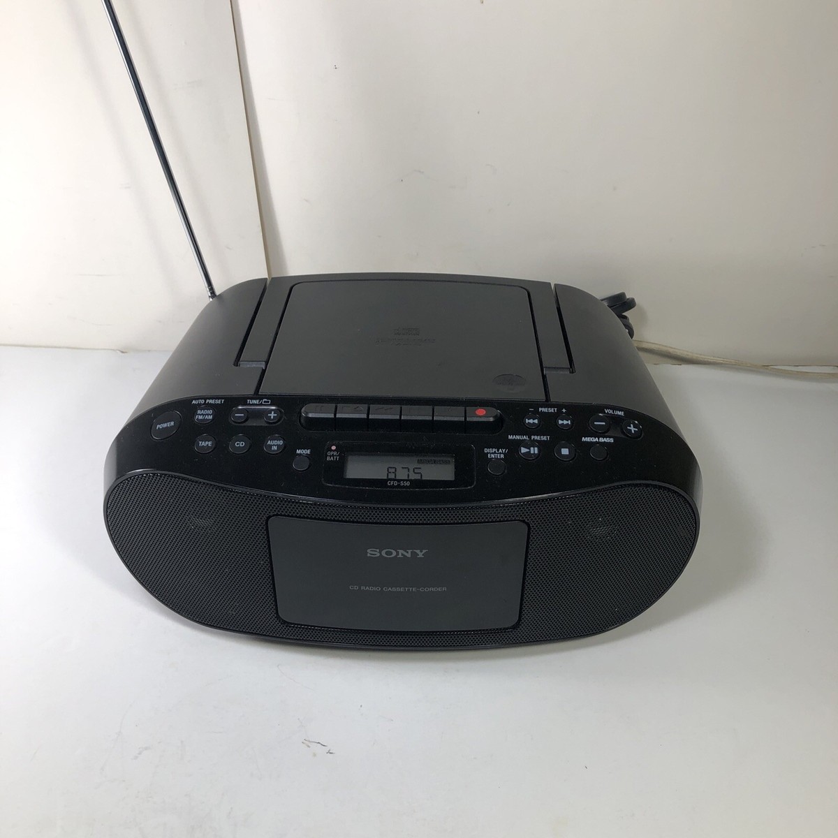 SONY Boombox Model CFD-S50 Portable CD Radio Cassette Tested