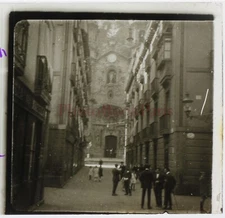 SPAIN Basque Country San Sebastian August 1914 Photo Stereo Plate Vintage