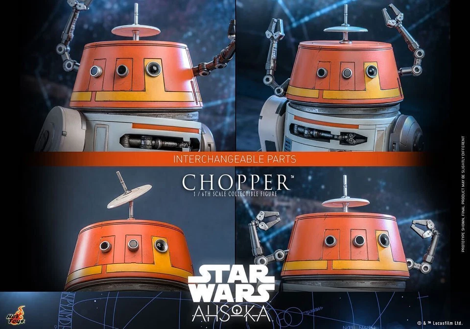  Hot Toys TMS112 星球大战 Ahsoka Chopper 1/6 可动人偶现货收藏品 — 第 3/4 张图片