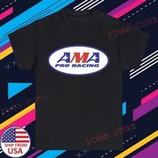 AMA Pro Racing  American Motocross Men's Black Navy Size S-5XL
