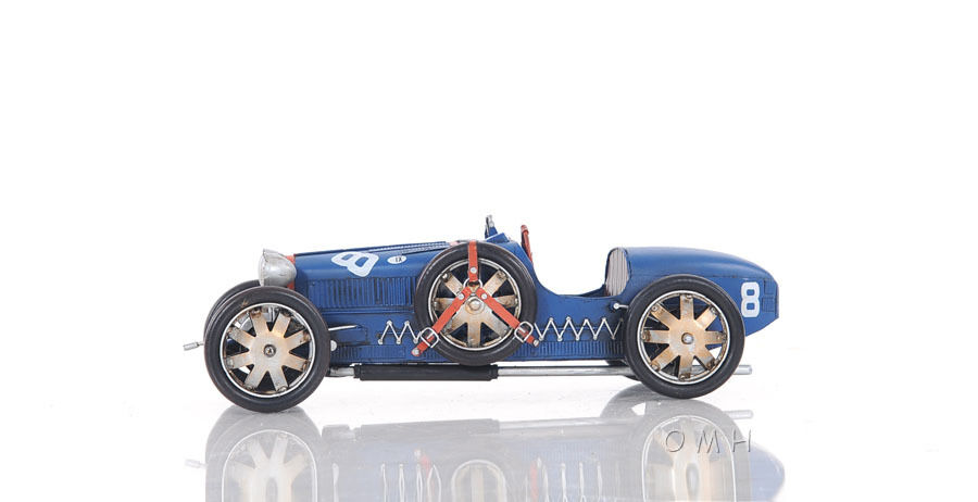 1920s Bugatti Type 35 Metal Racing Car Model 14 Automobile