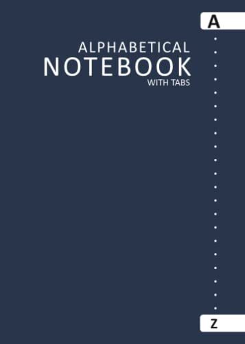 Alphabetical Notebook with Tabs by Lou Matawalle - A-Z Organizer for Easy Reference