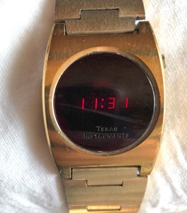 texas instruments red led watch