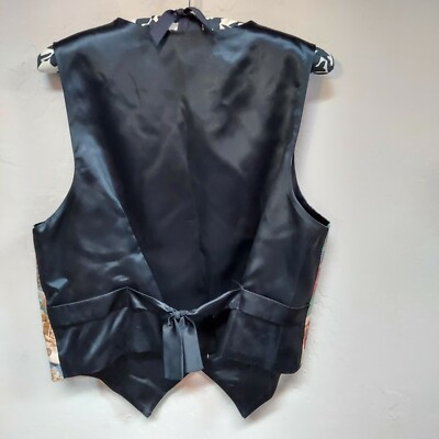 トップス fig london Carol vest Carol Antone Collection Womens V-Neck Postcards Floral Waistcoat