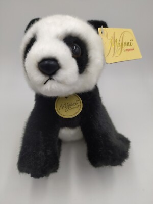 Aurora Miyoni Plush 8'' Panda Sitting Soft Cuddly Teddy Toy
