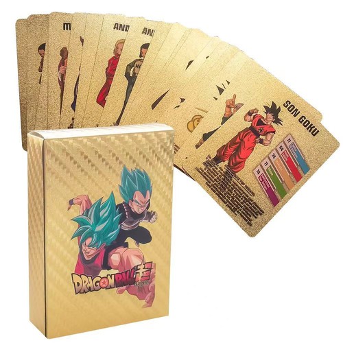 Anime Dragon Ball 55 Gold Foiled Karten & 8 Stück Gedenkmünzen Sammlung Geschenk - Picture 11 of 13