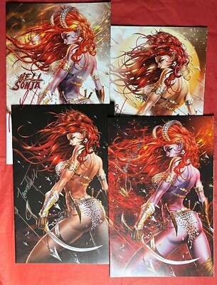 Hell Sonja #3 variants Jamie Tyndall Signed with COA choose!