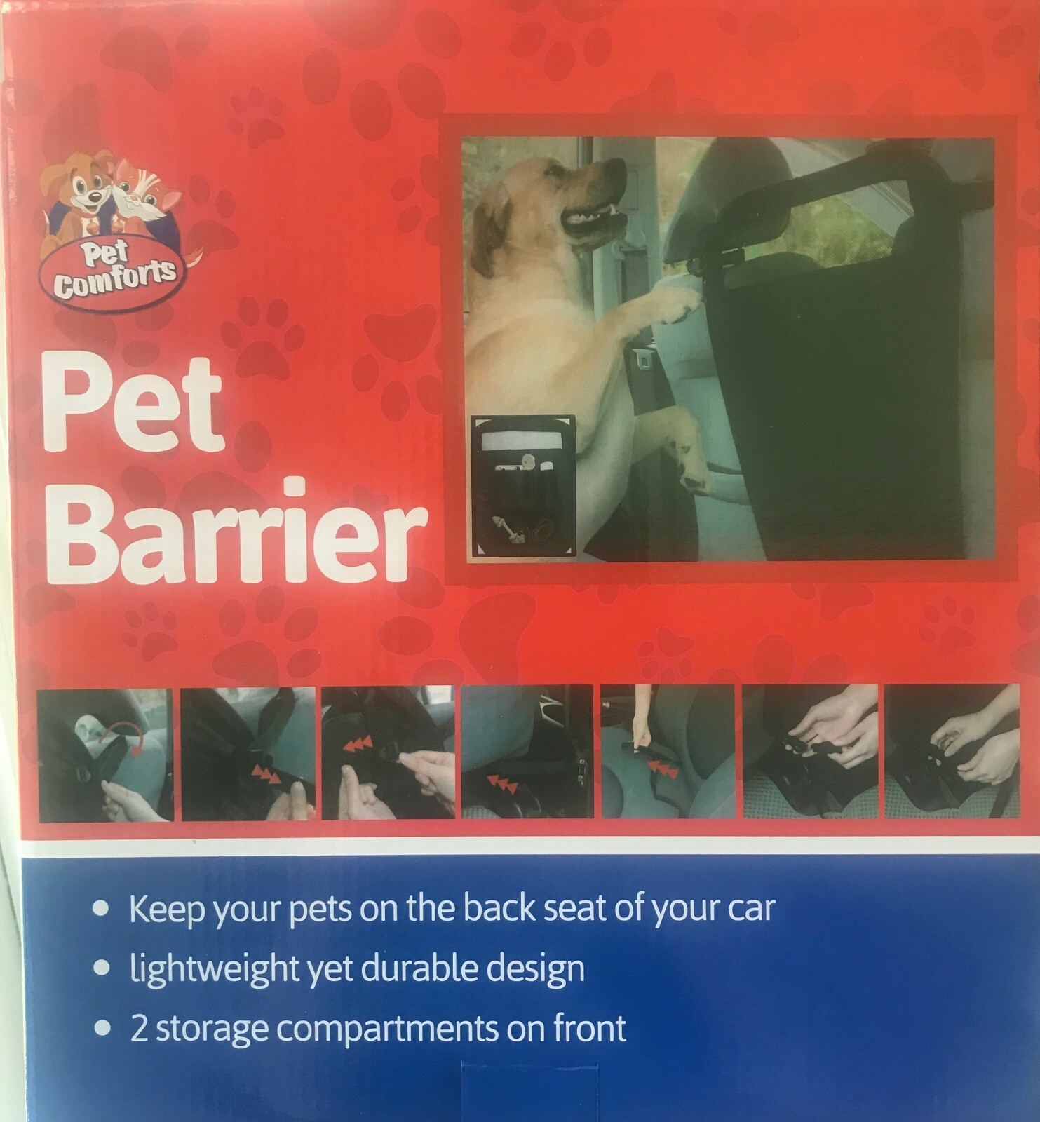 PET GUARD BARRIER CAR PETS SAFETY MESH PROTECTOR GUARD FRONT BACK SEAT