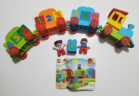 LEGO DUPLO 10847 Number Train Set Incomplete Missing Cat Figure Toddler Learning