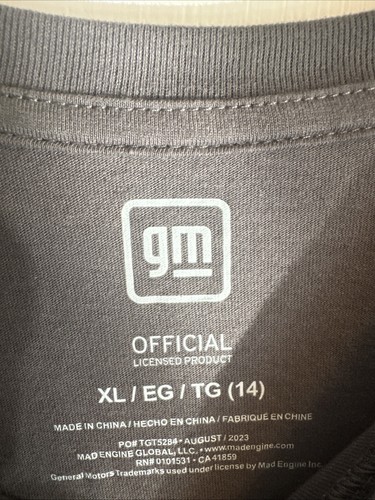 GM Chevrolet Corvette Officially Licensed Child’s Long-sleeve T-shirt XL - Picture 2 of 6