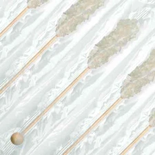 WRAPPED WHITE ROCK CANDY SWIZZLE STICKS PARTY GIFTS GOODY BAGS YOU CHOOSE AMOUNT