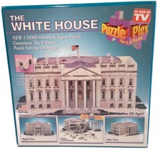 Puzzle Plex - The White House; a 3D Puzzle; 350 Pieces TeleBrands; 1994 
