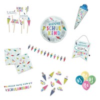 Schulanfang Partyset Einschulung Deko SchultüTe Serviette Folienballon Girlande