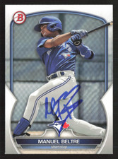 Manuel Beltre Signed 2023 Bowman Paper Prospects #BP-79 Toronto Blue Jays 4